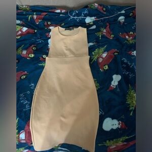 Tan dress from pretty little thing size small